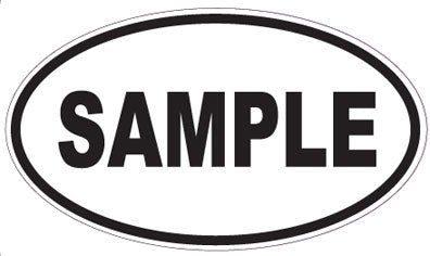SAMPLE - Oval Sticker