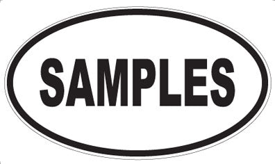 SAMPLES - Oval Sticker