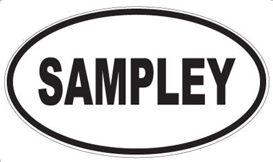 SAMPLEY - Oval Magnet