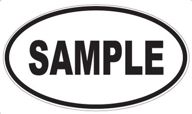 SAMPLE - Oval Magnet