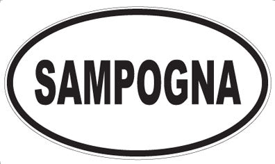 SAMPOGNA - Oval Sticker