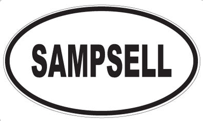 SAMPSELL - Oval Sticker