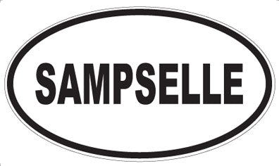 SAMPSELLE - Oval Sticker