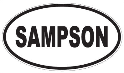 SAMPSON - Oval Magnet