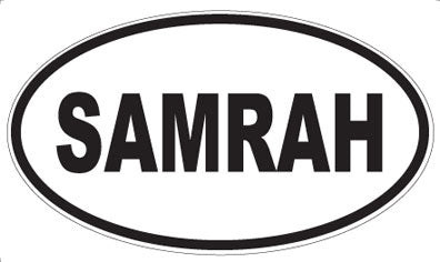 SAMRAH - Oval Magnet