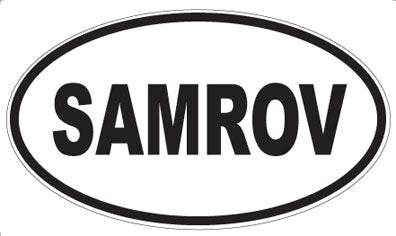 SAMROV - Oval Sticker