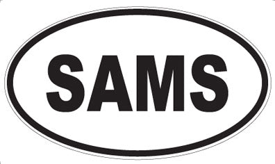 SAMS - Oval Sticker