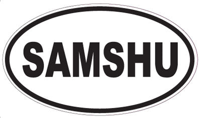 SAMSHU - Oval Sticker