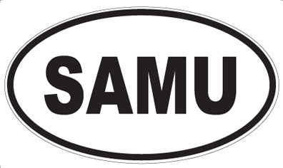 SAMU - Oval Sticker