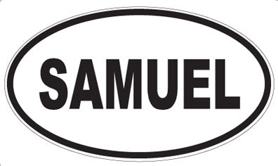 SAMUEL - Oval Sticker