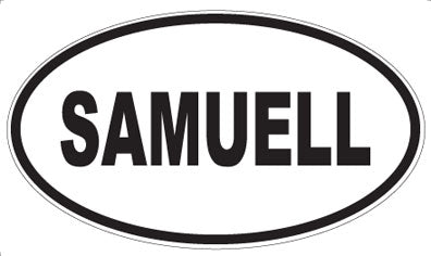 SAMUELL - Oval Sticker