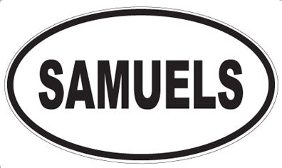 SAMUELS - Oval Magnet