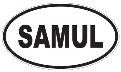 SAMUL - Oval Sticker