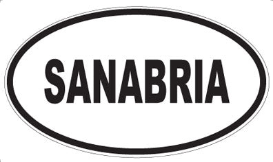 SANABRIA - Oval Sticker
