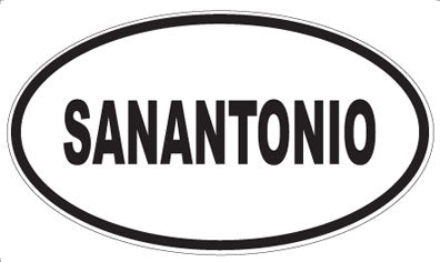 SANANTONIO - Oval Sticker