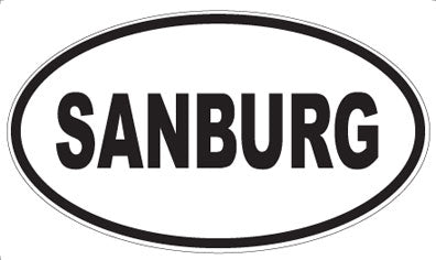 SANBURG - Oval Magnet
