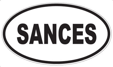 SANCES - Oval Magnet