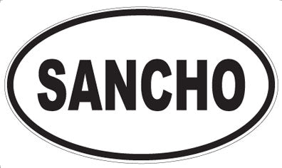 SANCHO - Oval Magnet