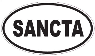 SANCTA - Oval Sticker
