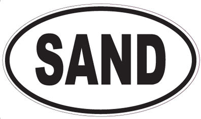 SAND - Oval Sticker
