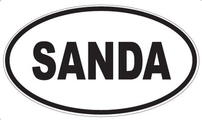 SANDA - Oval Sticker