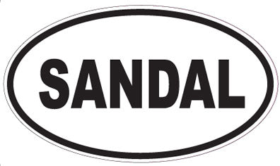 SANDAL - Oval Sticker