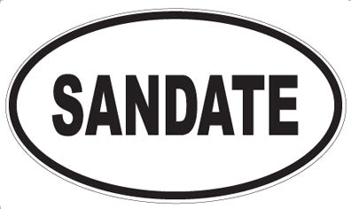 SANDATE - Oval Magnet