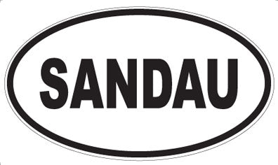 SANDAU - Oval Sticker