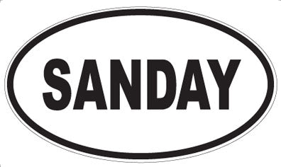 SANDAY - Oval Magnet