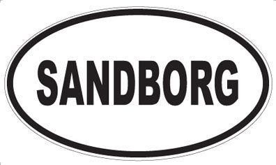 SANDBORG - Oval Magnet