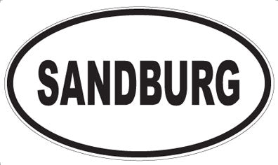 SANDBURG - Oval Sticker