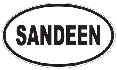 SANDEEN - Oval Sticker