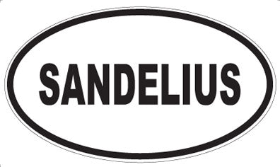 SANDELIUS - Oval Sticker