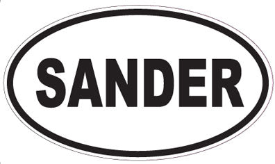 SANDER - Oval Sticker