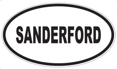 SANDERFORD - Oval Magnet