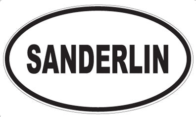 SANDERLIN - Oval Sticker