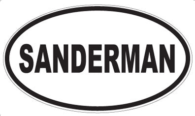 SANDERMAN - Oval Magnet
