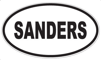 SANDERS - Oval Sticker