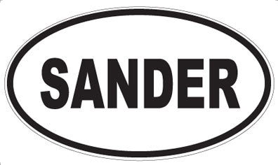 SANDER - Oval Magnet