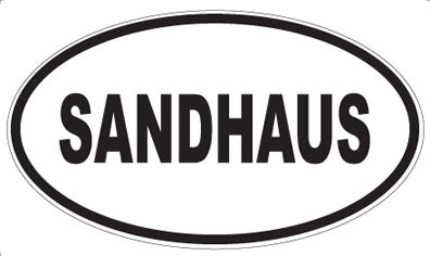 SANDHAUS - Oval Sticker