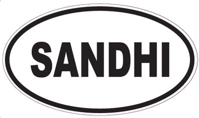 SANDHI - Oval Sticker