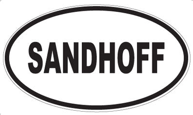 SANDHOFF - Oval Magnet