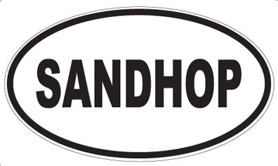 SANDHOP - Oval Sticker