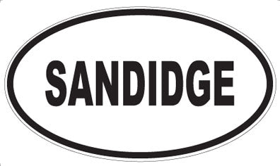 SANDIDGE - Oval Sticker