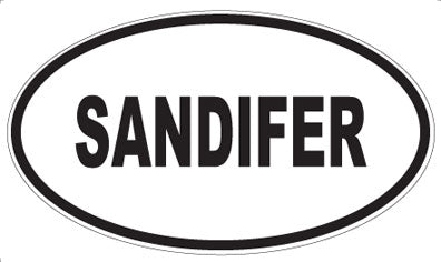 SANDIFER - Oval Magnet
