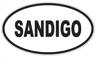 SANDIGO - Oval Sticker