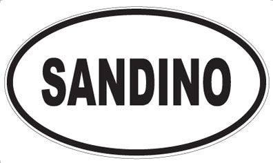 SANDINO - Oval Magnet