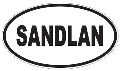 SANDLAN - Oval Sticker