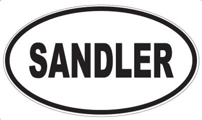 SANDLER - Oval Magnet