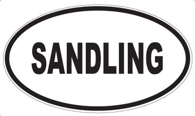 SANDLING - Oval Sticker